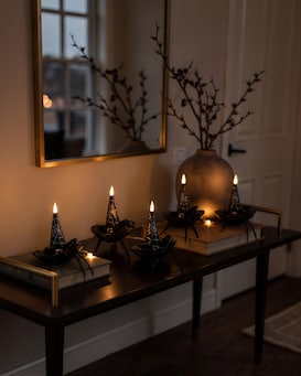 Produktabbildung für Flying Candles Hexenhut-Design, 5tlg.