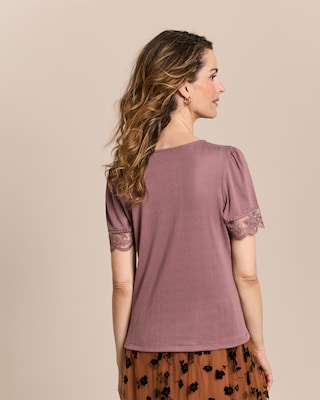 Produktabbildung 4 für Shirt mit Spitzenverzierung