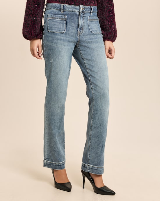Produktabbildung für Straight Leg Jeans mit Taschen