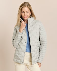 Produktabbildung für Steppjacke mit organischen Reliefs