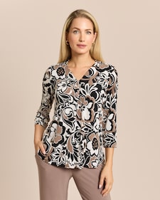 Produktabbildung für Shirt mit Blumendruck