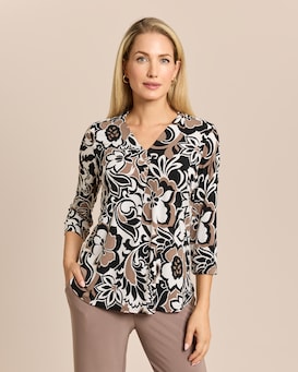 Produktabbildung für Shirt mit Blumendruck