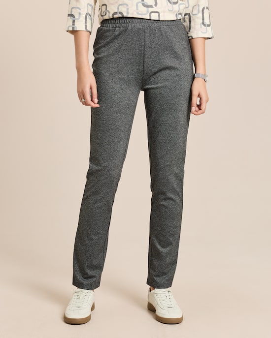 Produktabbildung für Slim Fit Schlupfhose Jacquard Jersey