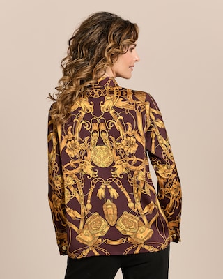 Produktabbildung 4 für Bluse mit Ornamentdruck