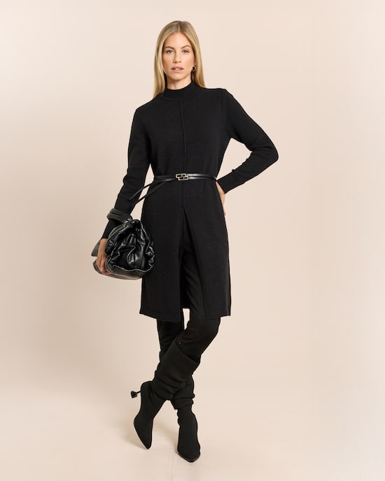 Produktabbildung für Longpullover mit Schlitz