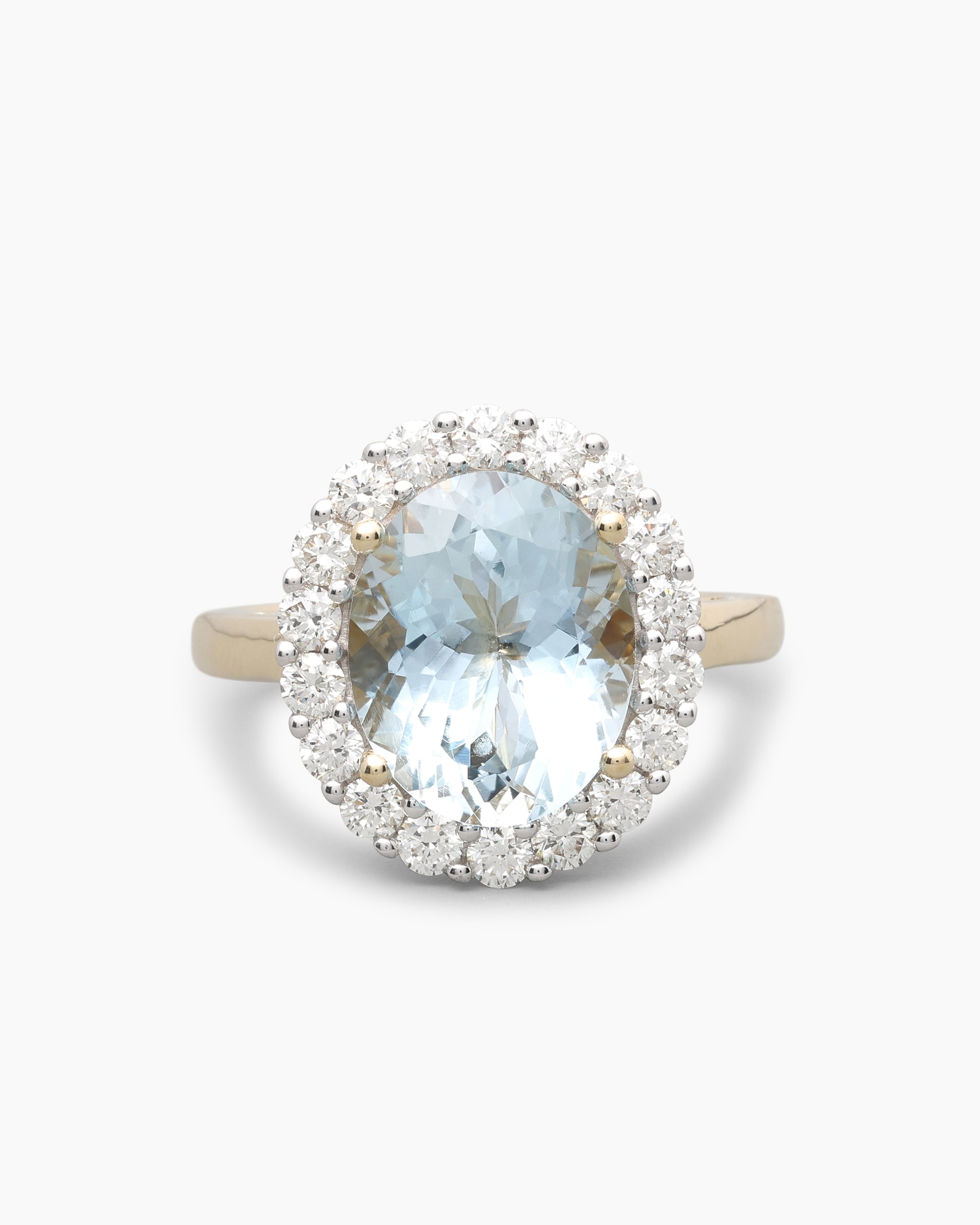 Produktabbildung für Ring mit Aquamarin & Brillanten