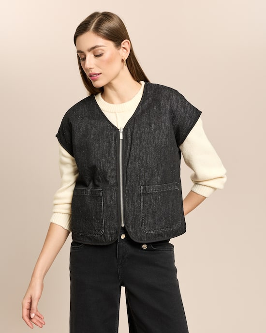Produktabbildung für Wende-Denimweste