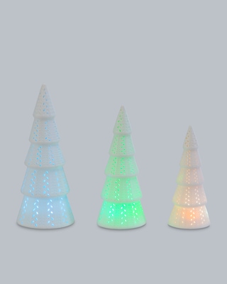 Produktabbildung 3 für LED-Keramikbäume, 3tlg.