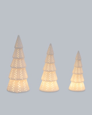 Produktabbildung 2 für LED-Keramikbäume, 3tlg.