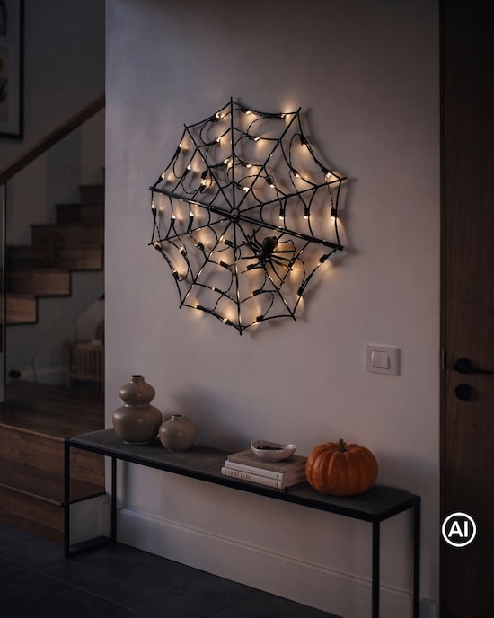 Produktabbildung für Halloween Outdoor LED Spinnennetz