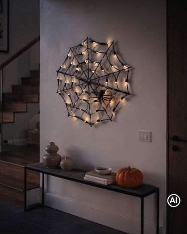 Produktabbildung für Halloween Outdoor LED Spinnennetz