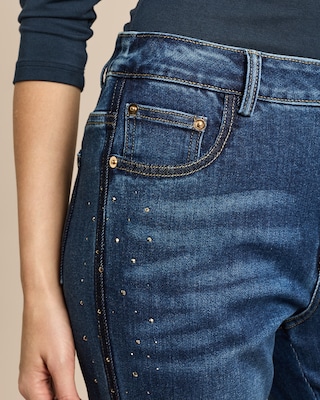 Produktabbildung 2 für Straight Leg Jeans mit Steinchen