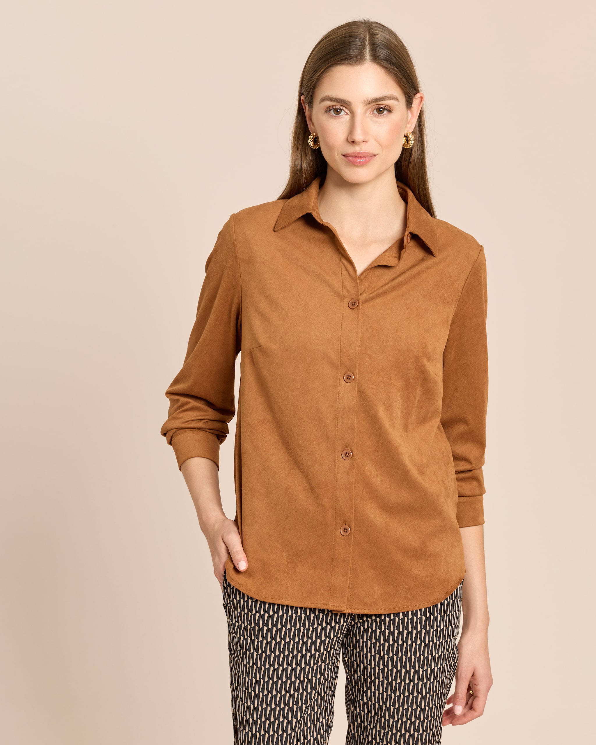 Produktabbildung für Velourslederimitat Bluse