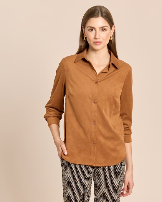 Produktabbildung für Velourslederimitat Bluse
