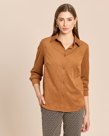 Produktabbildung für Velourslederimitat Bluse