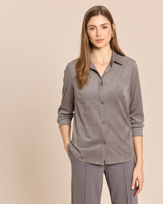 Produktabbildung für Velourslederimitat Bluse