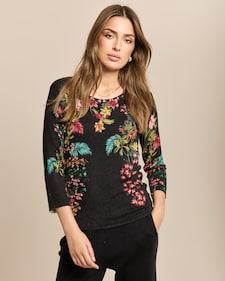 Produktabbildung für Classic Pullover Blumen