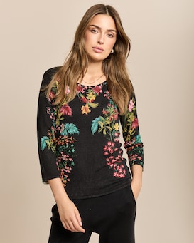 Produktabbildung für Classic Pullover Blumen