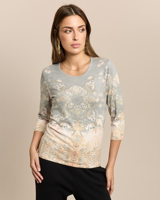 Produktabbildung für Soft Pullover Boho-Print