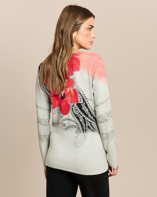 Produktabbildung 4 für Classic Pullover Blumen und Ornamente