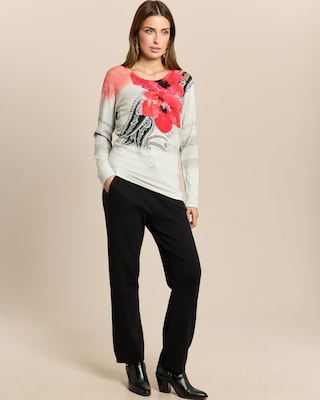 Produktabbildung 3 für Classic Pullover Blumen und Ornamente