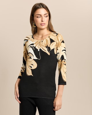 Produktabbildung 2 für Pullover mit Blumenschulter