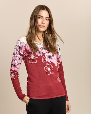 Produktabbildung 2 für Pullover mit floralem Print