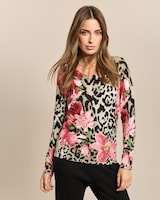 Produktabbildung für Pullover Animal-Blumen Mix