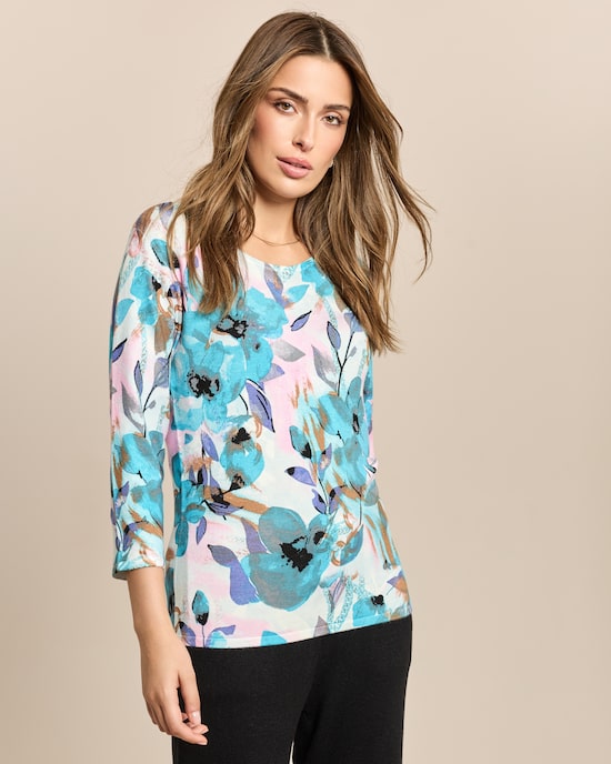 Produktabbildung für Classic Pullover Aquarell Druck