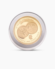Produktabbildung für Goldmünze First Strike Edition 25 Jahre Goldmark 2001-2026