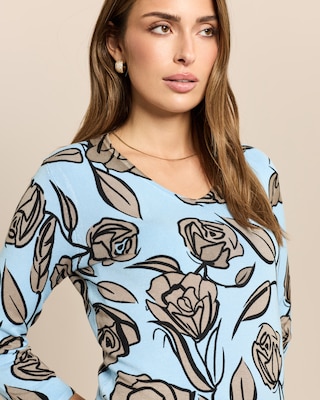 Produktabbildung 5 für Pullover gezeichnete Blumen