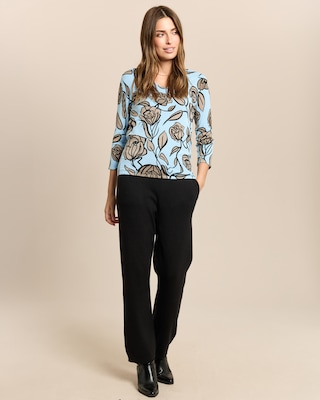 Produktabbildung 3 für Pullover gezeichnete Blumen