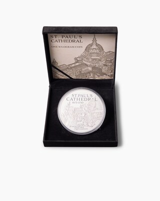 Produktabbildung 3 für Weißmessing-Münze St. Pauls Cathedral 2025