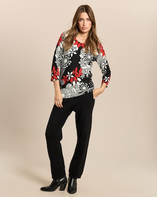 Produktabbildung 3 für Classic Pullover mit Blumendruck