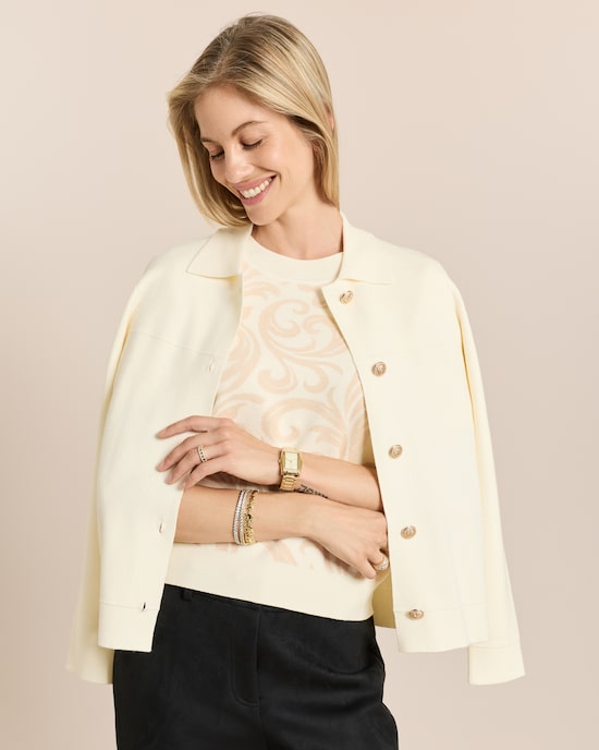 Produktabbildung für Twin-Set Strickjacke mit Pullover