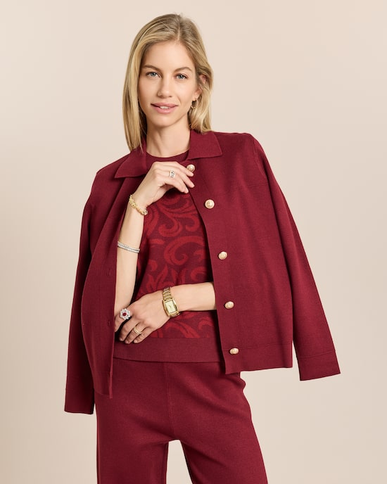 Produktabbildung für Twin-Set Strickjacke mit Pullover