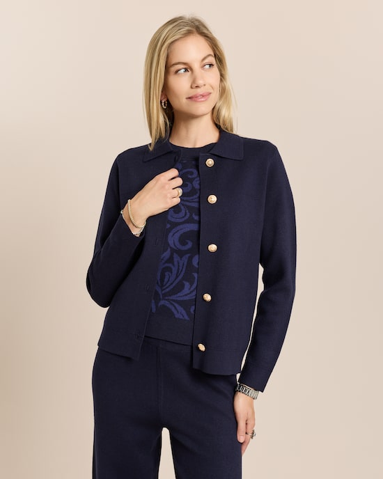 Produktabbildung für Twin-Set Strickjacke mit Pullover