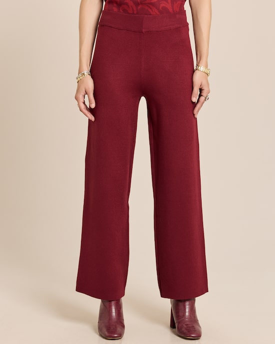 Produktabbildung für Wide Leg Strickhose