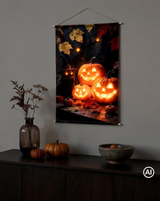 Produktabbildung für LED-Bild "Halloween"