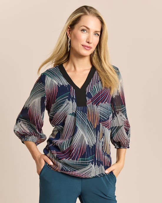 Produktabbildung für Tunikabluse aus Chiffon