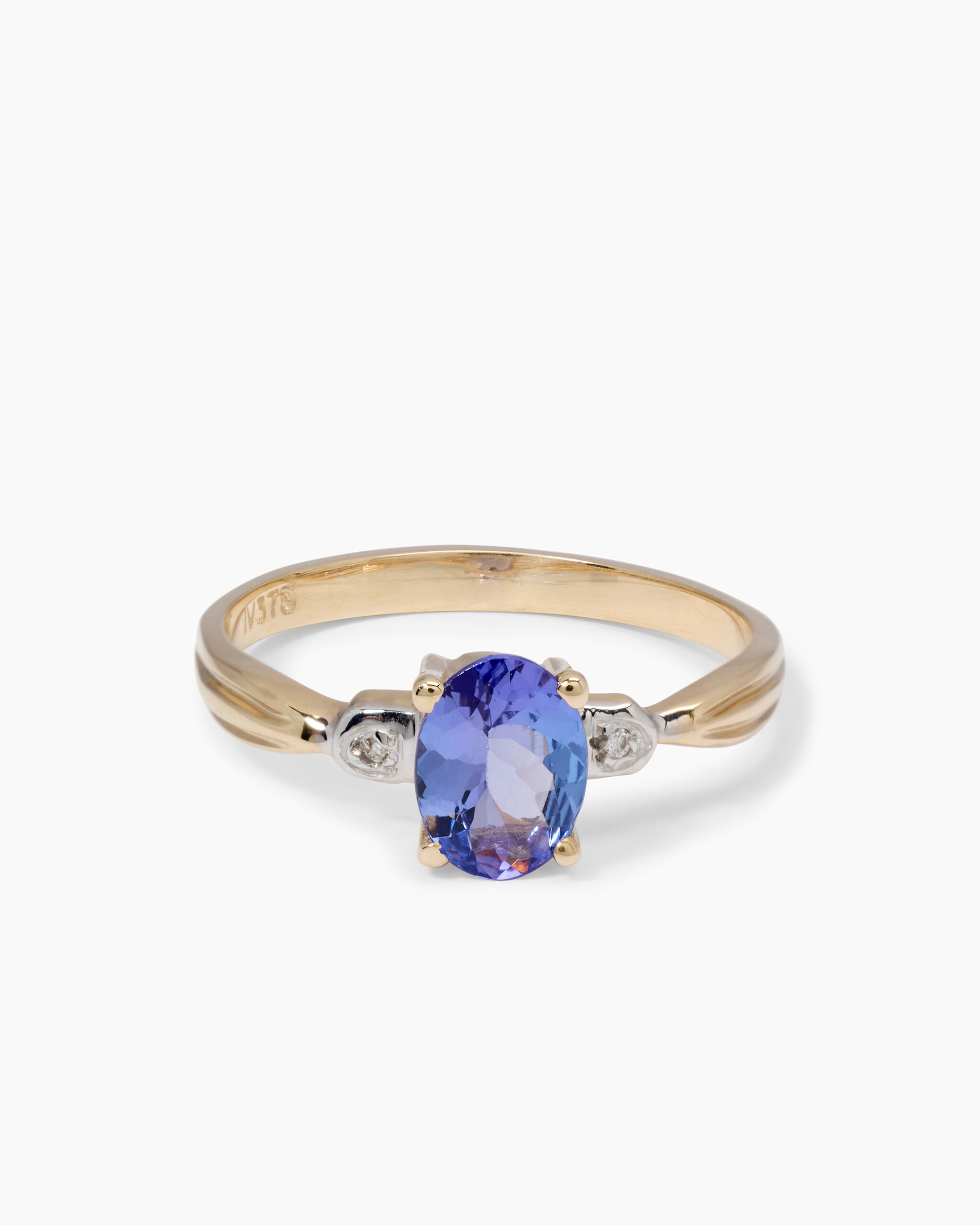 Produktabbildung für Ring mit Tansanit AAA und Brillanten