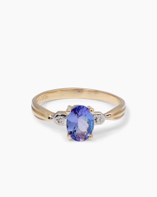 Produktabbildung 1 für Ring mit Tansanit AAA und Brillanten