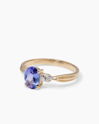 Produktabbildung 2 für Ring mit Tansanit AAA und Brillanten