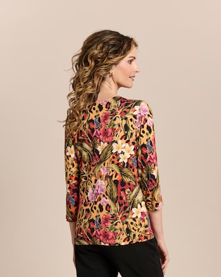 Produktabbildung 5 für Shirt mit Animal- und Blumenprint