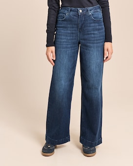 Produktabbildung für Wide Leg Jeans Hose Super Stretch