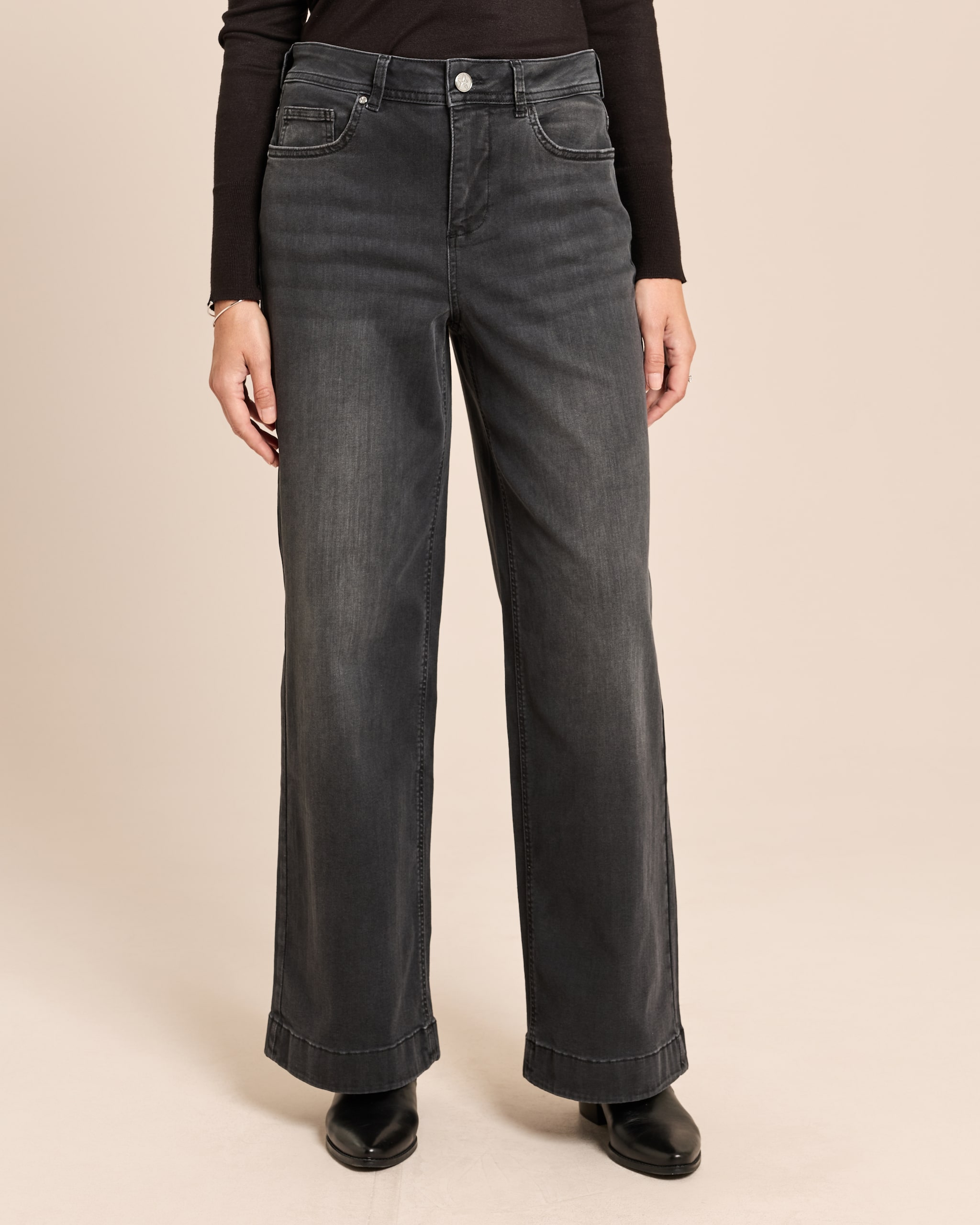 Produktabbildung für Wide Leg Jeans Hose Super Stretch