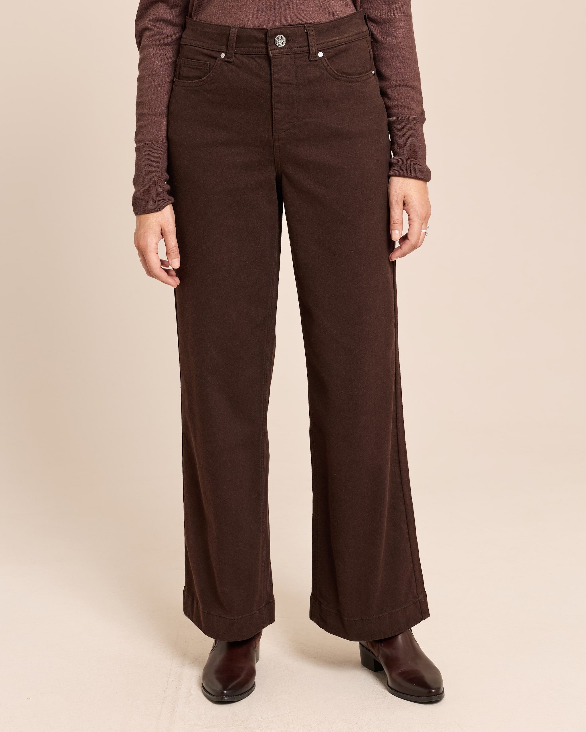 Produktabbildung für Wide Leg Jeans Hose Super Stretch