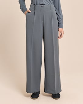 Produktabbildung für Wide Leg Hose aus Techno Stretch