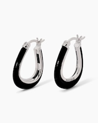 Produktabbildung für Creolen mit Diamant und Achat