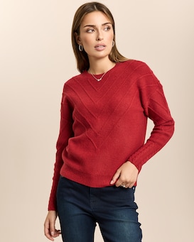 Produktabbildung für Pullover mit Struktur